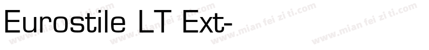 Eurostile LT Ext字体转换